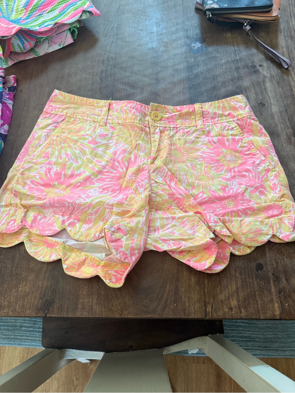 Lilly Pulitzer Scalloped Buttercup Shorts